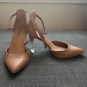 Torrid Nude Pointed Toe Heels